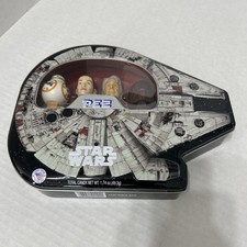 STAR WARS PEZ COLLECTORS TIN SET 2017 Millennium Falcon UNOPENED Candy Dispenser