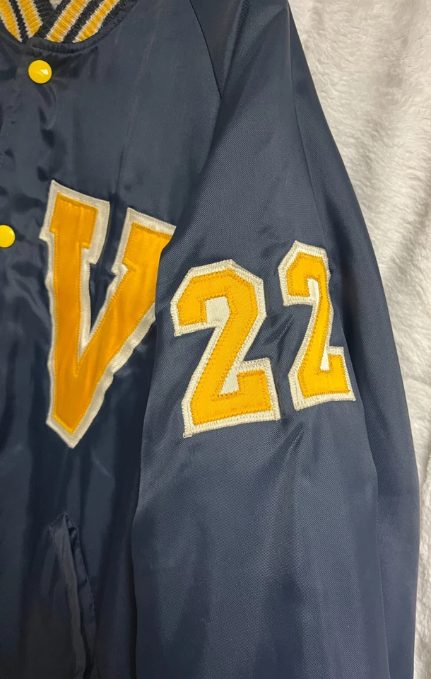 Chaqueta acolchada de béisbol Villanova Wildcats 1979 vintage talla mediana de Butwin Foto 4 de 4