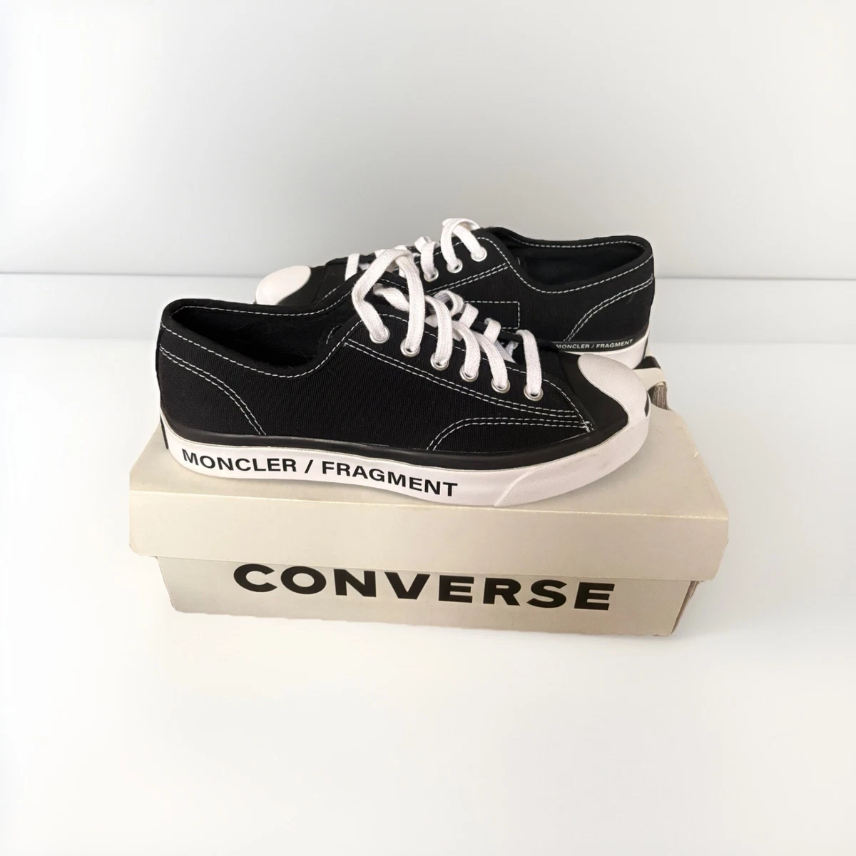 Fragment Design x Moncler x Converse Jack Purcell Black for Sale