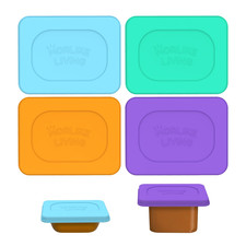 Morlike Baby Food Lids Compatible with Gerber Food Containers, Silicone Containe