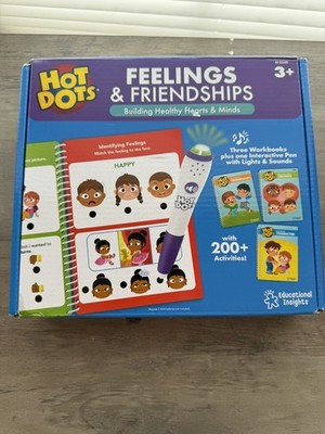 Educational Insights Feelings & Friendships Hot Dots Workbook Set new sealed 