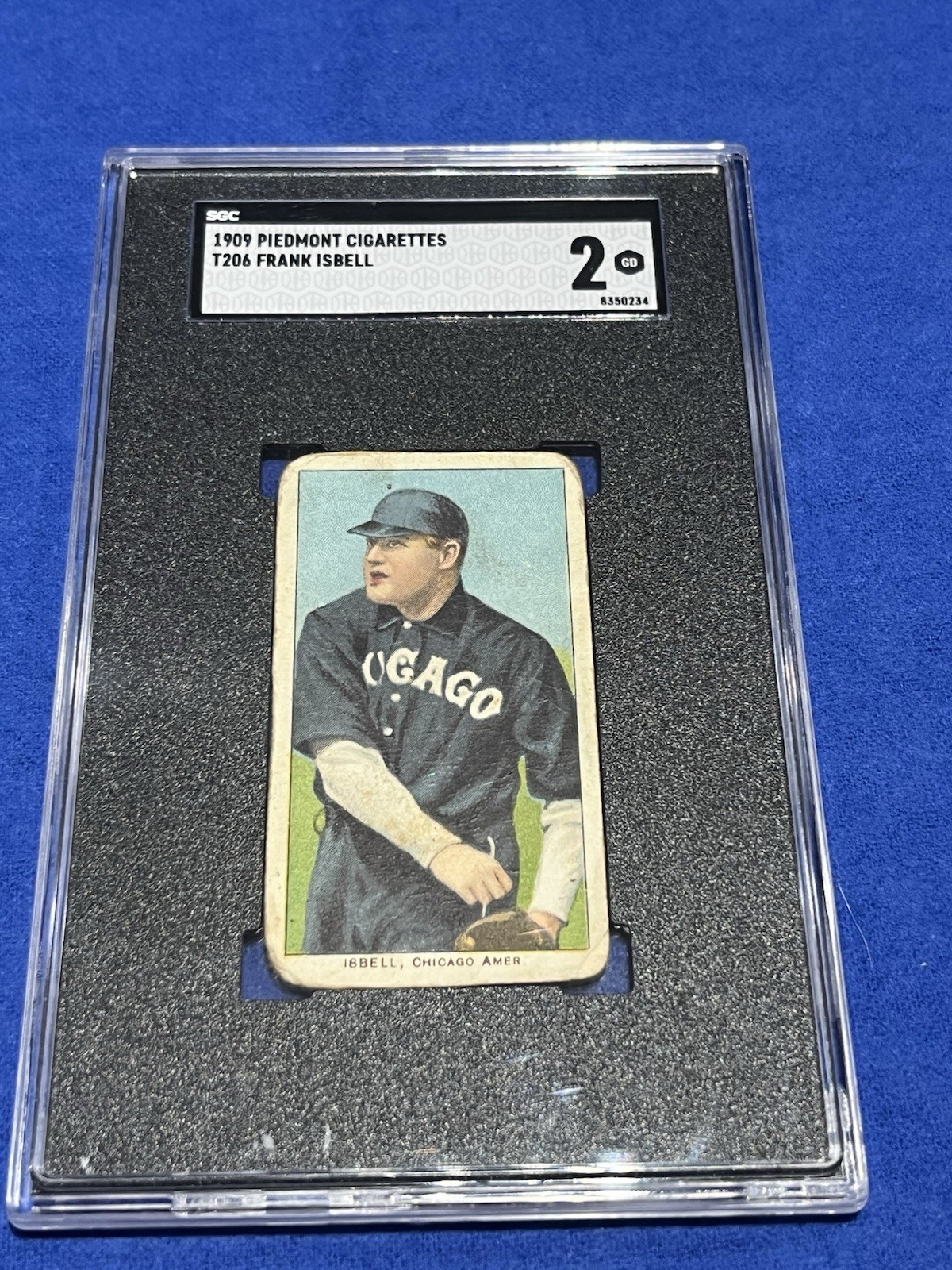 T206 Frank Isbell Graded SGC 2 Tobacco Baseball Card Chicago White Sox 150 Sub