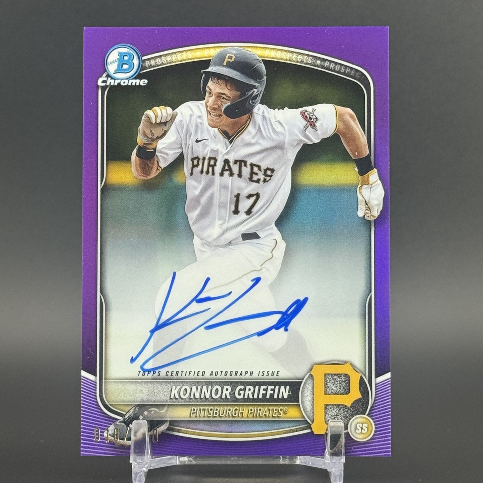 2025 Bowman Chrome Konnor Griffin Auto True Purple Refractor /250 CPA-KG