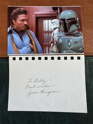 (BF2) JASON WINGREEN ORIGINAL SIGNED AUTOGRAMM STAR WARS BOBA FETT STIMME