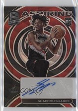 2022-23 Panini Spectra Aspiring Auto 94/99 Shaedon Sharpe #AA-SHS Auto 06mc