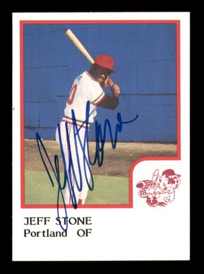 Jeff Stone Autographed Signed 1986 ProCards Card Portland Beavers