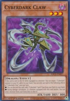 YuGiOh Cyberdark Claw SDCS-EN017 Common Englisch Neu 1st