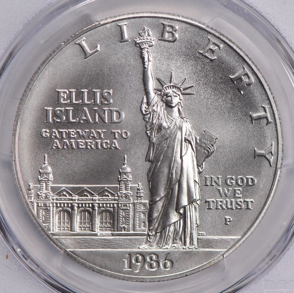 MS70 1986-P Statue of Liberty Commemorative Silver Dollar PCGS *1378 - Image 3 of 4