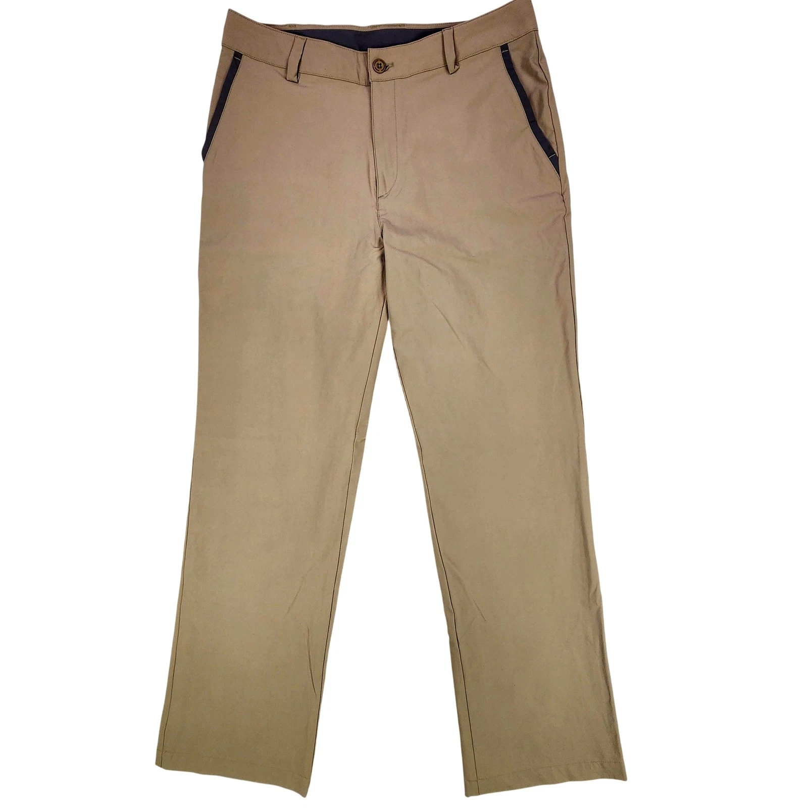 Under Armour Pants Mens 34x30 Beige Golf Chino Stretch Lightweight Casual