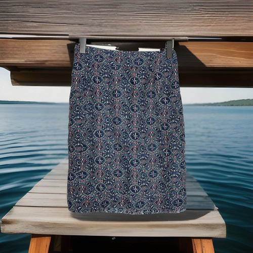 Fatface Viscose / Linen Skirt With Pockets Size Uk π¬π§ 14 - Picture 1 of 8