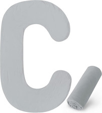 Pregnancy Pillow Cover C Shaped ONLY Pillowcase , Full Body Pillowcase for Mate