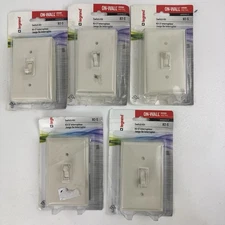 Lot of 5 - Wiremold B2S Weather-Resist Ivory Plastic Rectangle 1-Gang Switch Kit