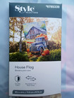 Style Selections House Flag 28" x 44" Hello fall pumpkins blue  Truck NEW NIP — photo 1