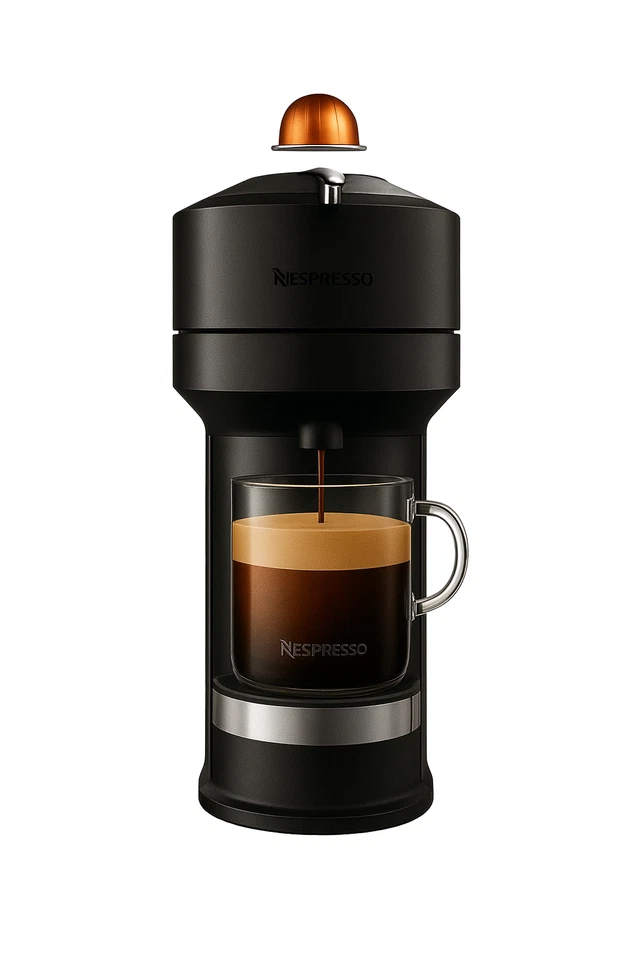 Krups Nespresso Vertuo Next XN910C10 Nespresso Kapselmaschine Dark Chrome - Bild 2 von 4