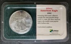 2002 $1 American Silver Eagle Dollar in a Littleton Holder