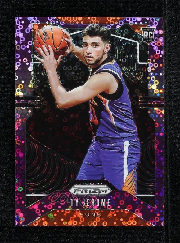 2019-20 Panini Prizm Fast Break Purple 40/75 Ty Jerome #268 Rookie RC