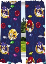 Franco Kids Room Window Curtains 63"W x 82"L Pack of 1 , Sonic the Hedgehog