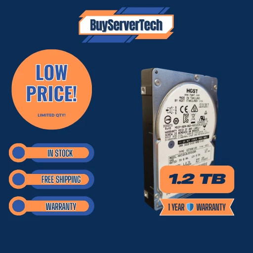 SAS Server Hard Drive Used 600GB 10K RPM SAS 2.5" Hard Drive - 12Gb/s, HGST Model HUC101860CSS200 For HP Servers Dell Server Hard Drive - Foto 2