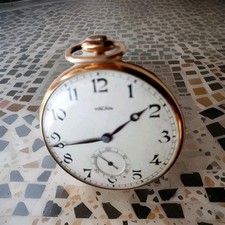 OROLOGIO VULCAIN ORO 18K 750/1000 DA TASCHINO NUMERATO PRIMI NOVECENTO A CARICA 