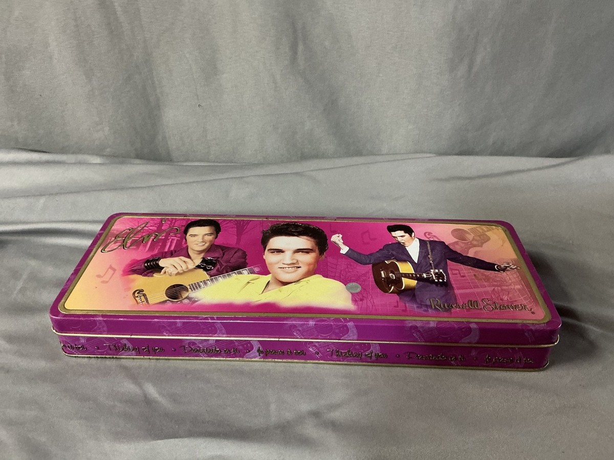 Elvis Memorabilia RARE Russell Stover 2002 Elvis Purple Tin | eBay