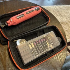 HARDELL Mini Cordless Rotary Tool 3.7V 5-Speed Rotary Tool Kit with Accessories