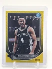 2025 Bowman Basketball Yellow Wave Refractor De'Aaron Fox #BCV-144