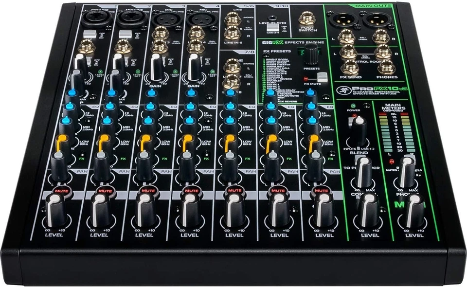 Mackie ProFX10v3 10-Channel Professional Effects Mixer with USB & Onyx Mic Pream - Image 3 of 4