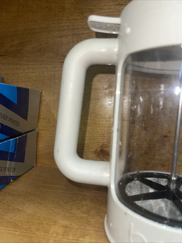 Cafetera Bodum French Press 12 tazas 1,5 L grano helado K11683 blanca Foto 4 de 4