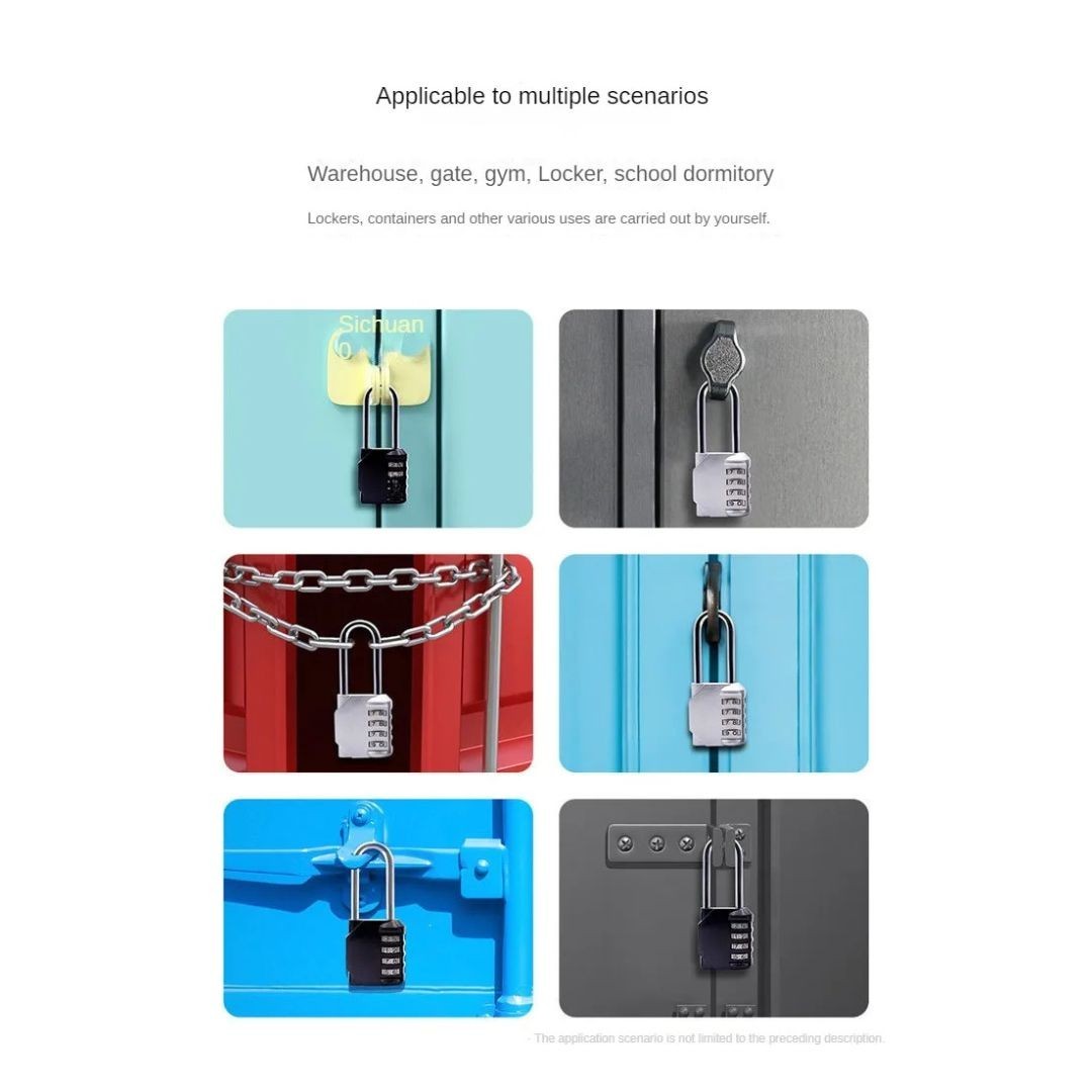 Waterproof 4-Digit Combo Durable Outdoor Padlock