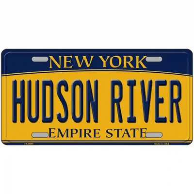 Hudson River New York Metal Novelty MINI Plate Size Tag Sign Car Truck Wall Home