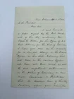 Letter To President James Garfield From Cyrus Bussey Former Union General 1881