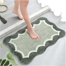 Plush Microfiber Bath Rug, 16''x24'' - Water-Resistant Machine Washable