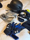 Softball helmet, face mask, gloves, pants, and sliding shorts set — photo 4