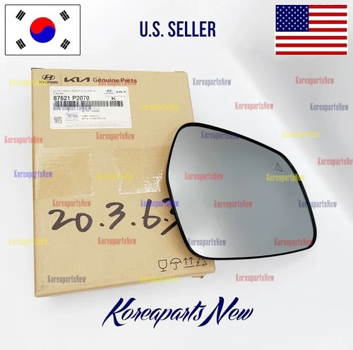 Mirror GLASS & Holder Right PASSENGER  HEATED +BSD ⭐OEM⭐ Kia Sorento 2021-2025