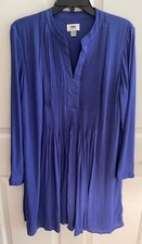 Old Navy NWOT Royal Blue Pleated Oversized Dress, Women’s Sz Medium