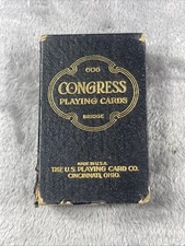 Antique Art Deco Congress 606 “COMET” EMPTY CARD BOX