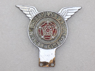 Vintage NORTHAMPTON & DISTRICT CAR CLUB Car Badge Mascot Emblem