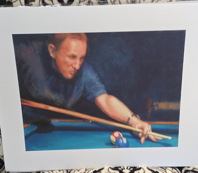 JoAnn Pearce Bet'cha Bob Giclée Print Limited Edition Signed 2015 Billiards