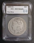 1889 CC MORGAN DOLLAR ICG AG3 DETAILS
