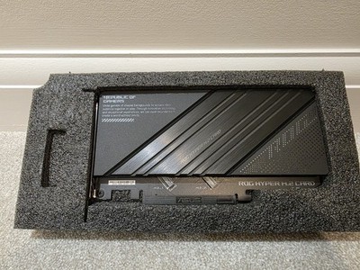 ASUS ROG Hyper M.2 x16 Gen5 Karte (PCIe 5.0 / 4.0, bis zu 4x NVMe SSDs) Brandneu