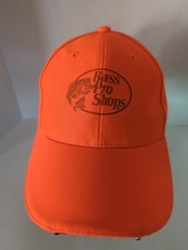 Bass Pro Shops Outdoor Cap Neon Orange Led Brim Lights Adj Strap One Sz
