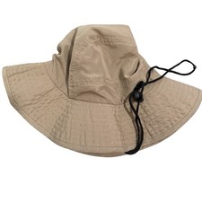 Realtree Tan Bucket Hat Wide Brim Outdoor Sun Hat One Size Summer SPF Protection