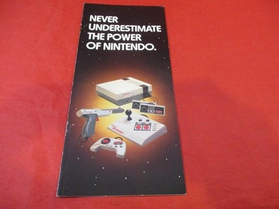 Never Underestimate The Power Of Nintendo NES Console Controllers Promo Brochure