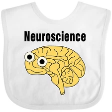 Inktastic Neuroscience Brain Baby Bib Neurologist Happy Cognitive Consciousness