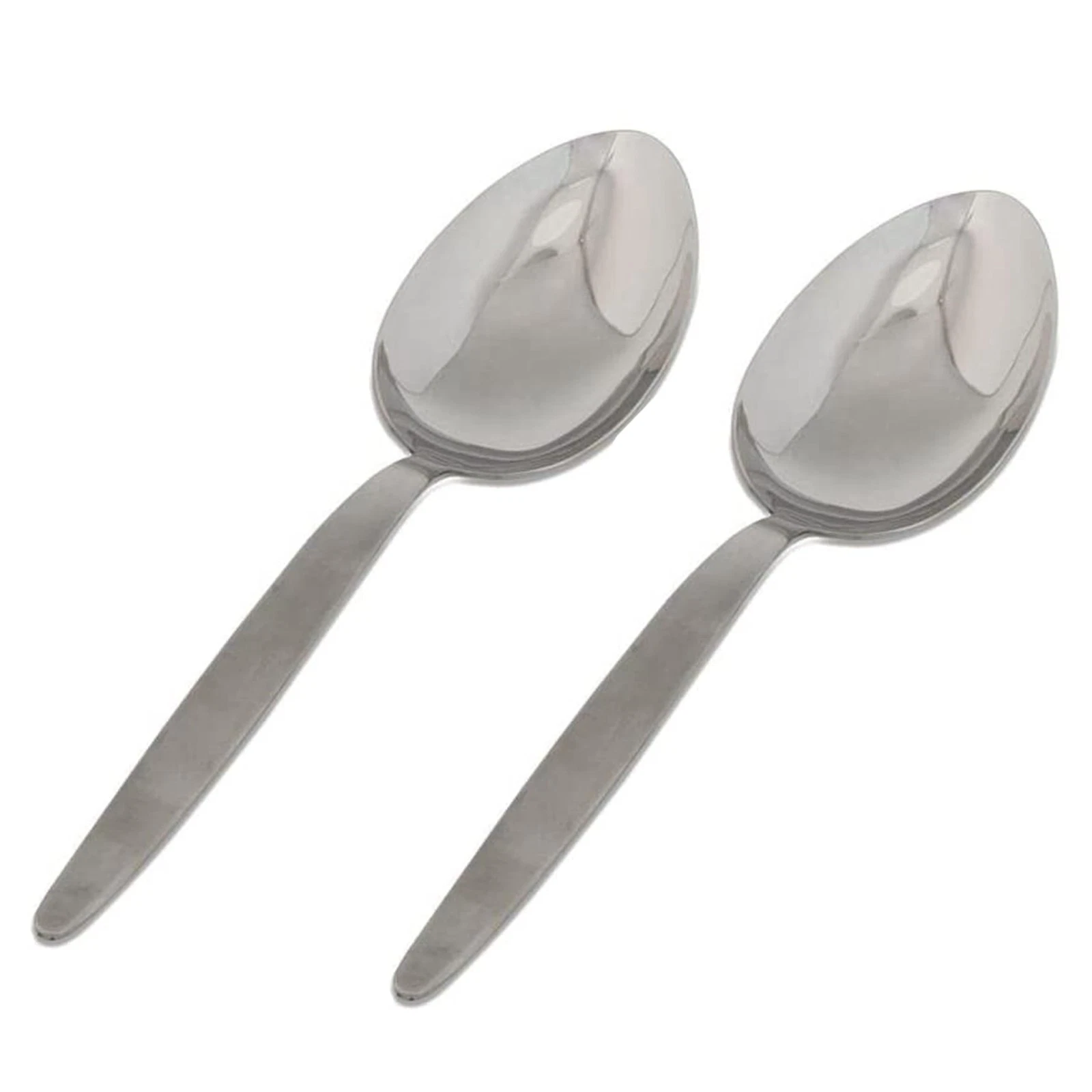 BNAZIND 2-Pack Chef Kunz Sauce Spoon | Silverware 18/10 Medium, Silver