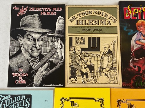 Detective Mystery Noir Pulp Fiction Fanzine Magazine 9pc Lot Detective Heroes - Picture 7 of 8