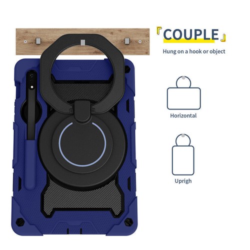 For Samsung Galaxy Tab S9 Plus Ultra Tablet Kids Shockproof Handle Silicon Cover - Picture 60 of 74
