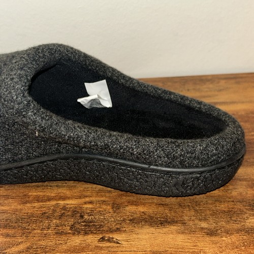 NEW Isotoner Men’s Memory Foam Hoodback Slippers, Size Medium (8-9), Black - Picture 21 of 24