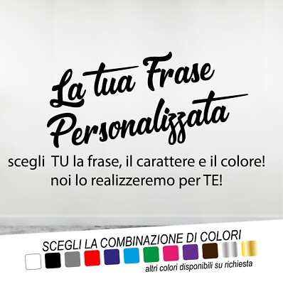 Wandtattoo PERSONALISIERTER SPRUCH Sticker Wanddeko Wall Tattoo