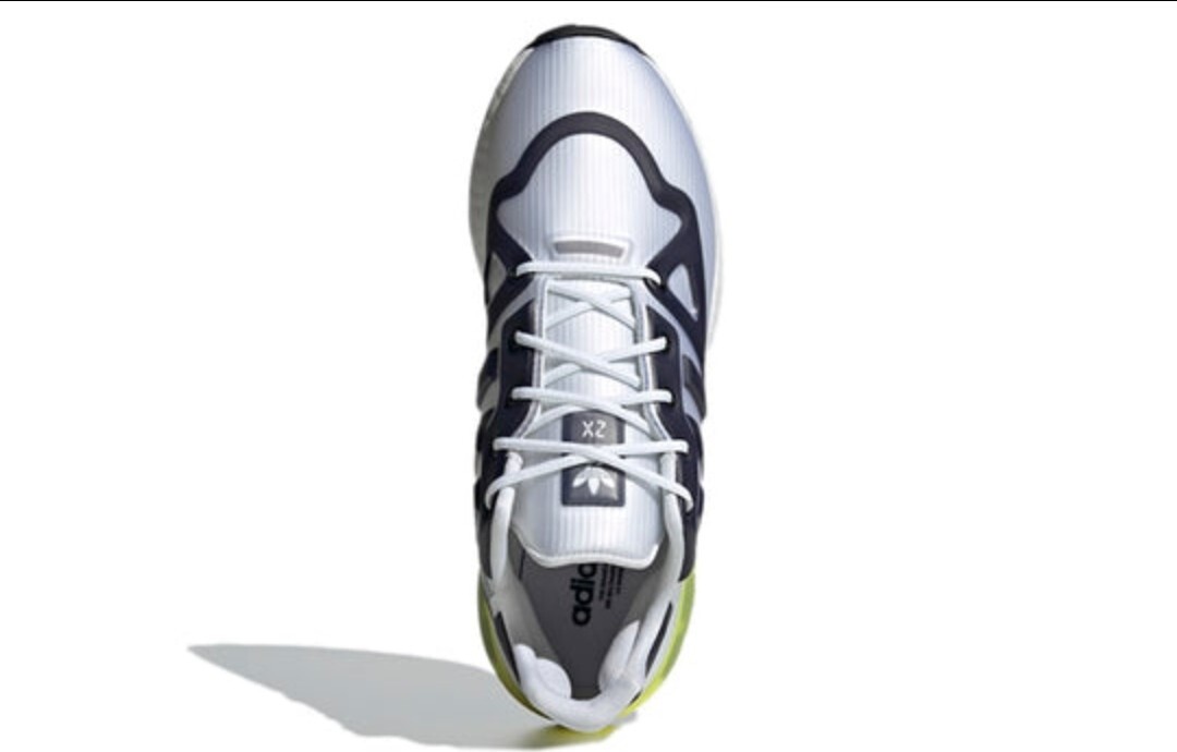MEN'S Adidas Originals ZX 2K Boost Futureshell White Acid Yellow